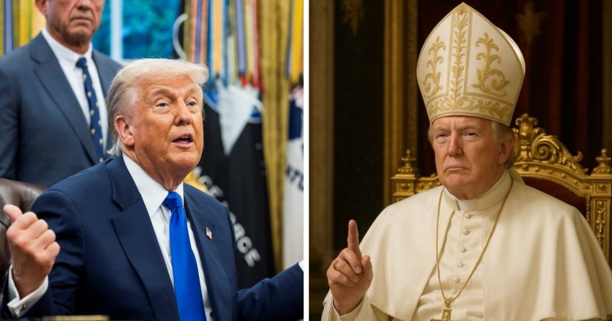 Trump: Nisam objavio fotku sebe kao pape, ne znam ništa o tome