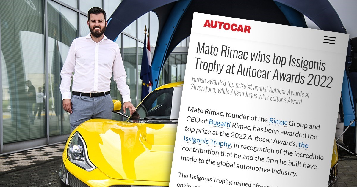 Britanski magazin dodijelio Rimcu najprestižniju nagradu za doprinos autoindustriji