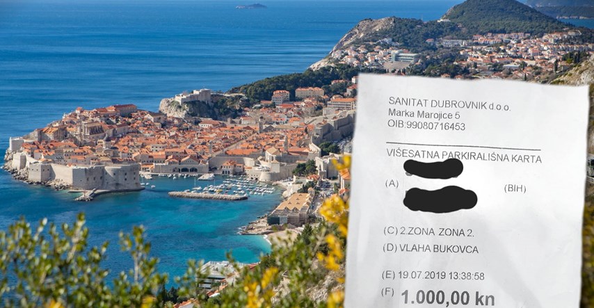 Parkirali u 2. zoni u Dubrovniku i dobili 1000 kuna kazne