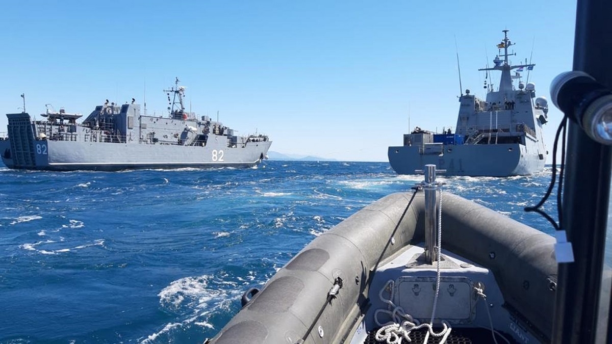 FOTO Pogledajte kako je izgledala vježba NATO-ovih brodova kod Dubrovnika