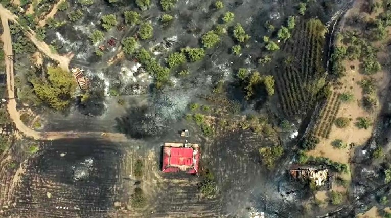 VIDEO Objavljene snimke dronova i satelita. Pogledajte razmjere katastrofe u Grčkoj