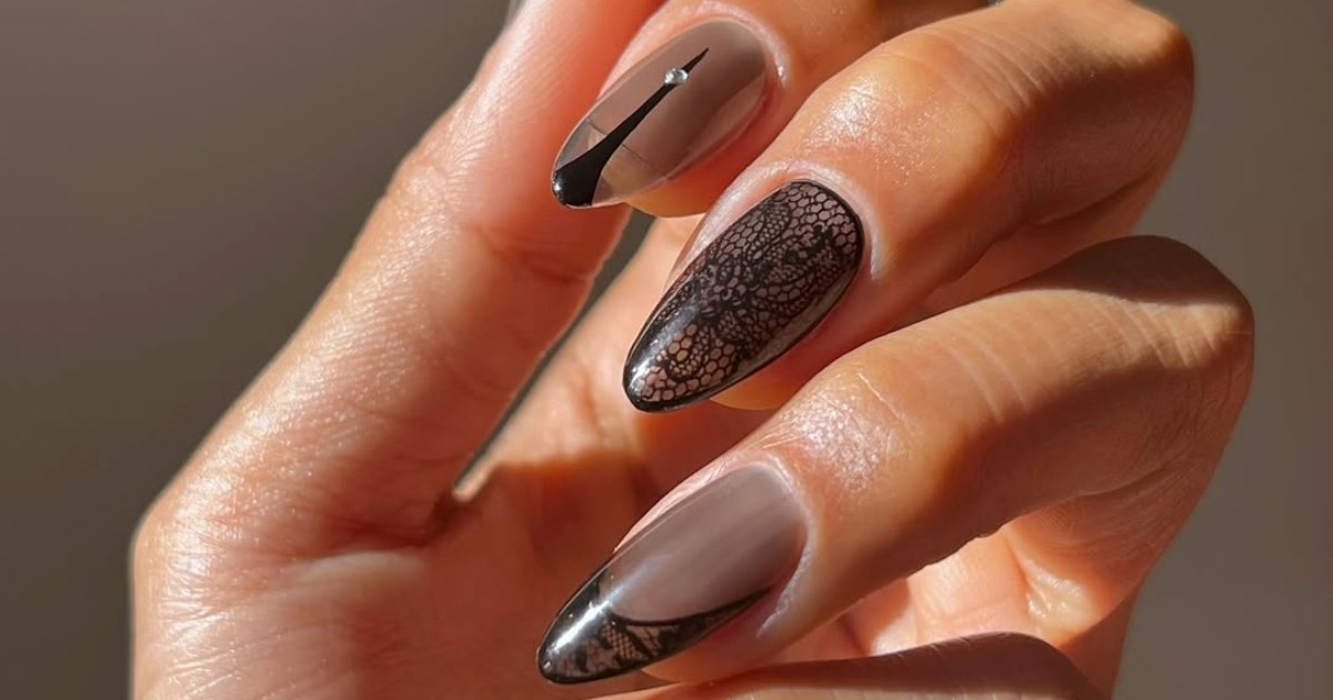 Najšik manikura jeseni: Efekt crnih najlonki na noktima