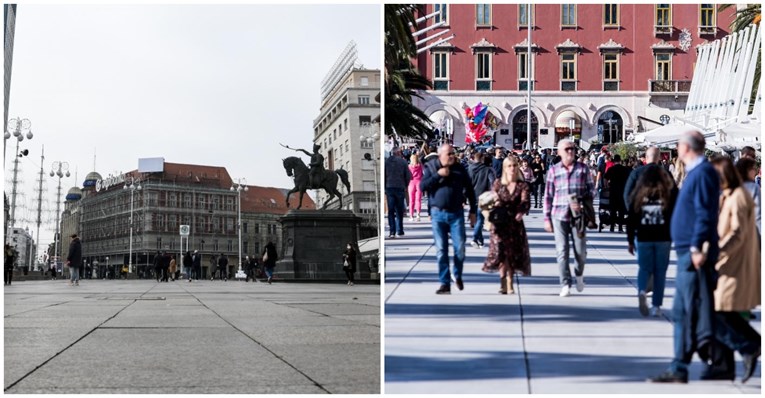 Teško je vjerovati da su ove fotke iz Zagreba i Splita nastale isti dan