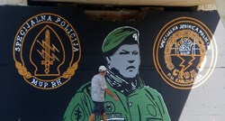U Karlovcu ogroman mural čovjeka koji je pobio 13 zarobljenih rezervista JNA
