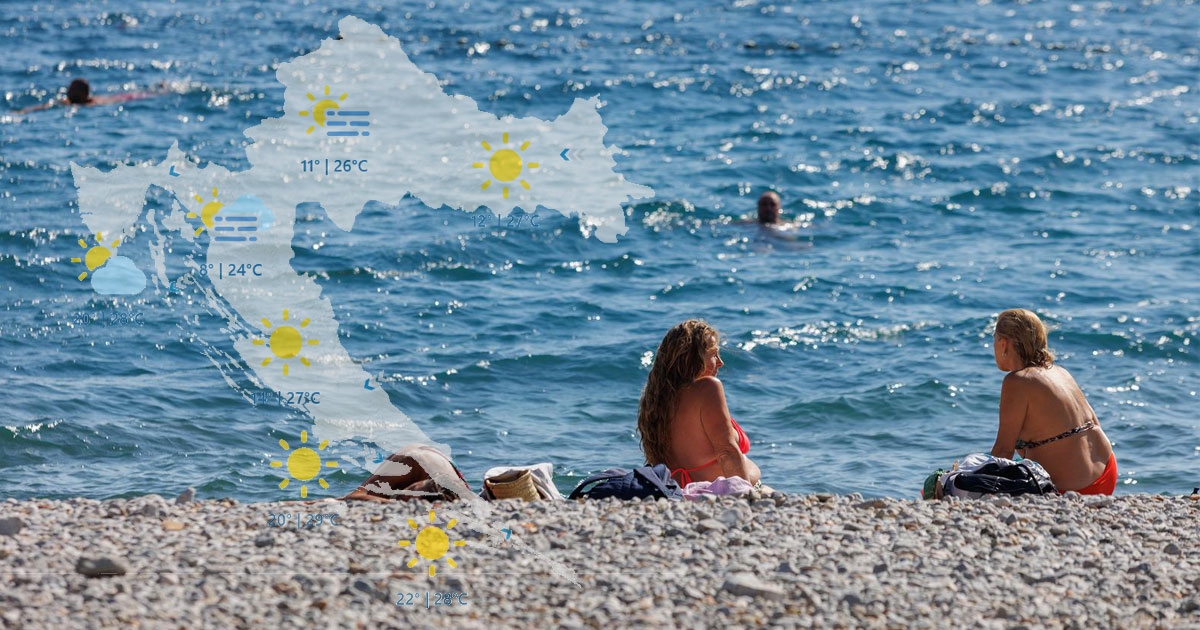 Očekuje se sunčano i toplo posvuda, na jugu i natprosječno toplo