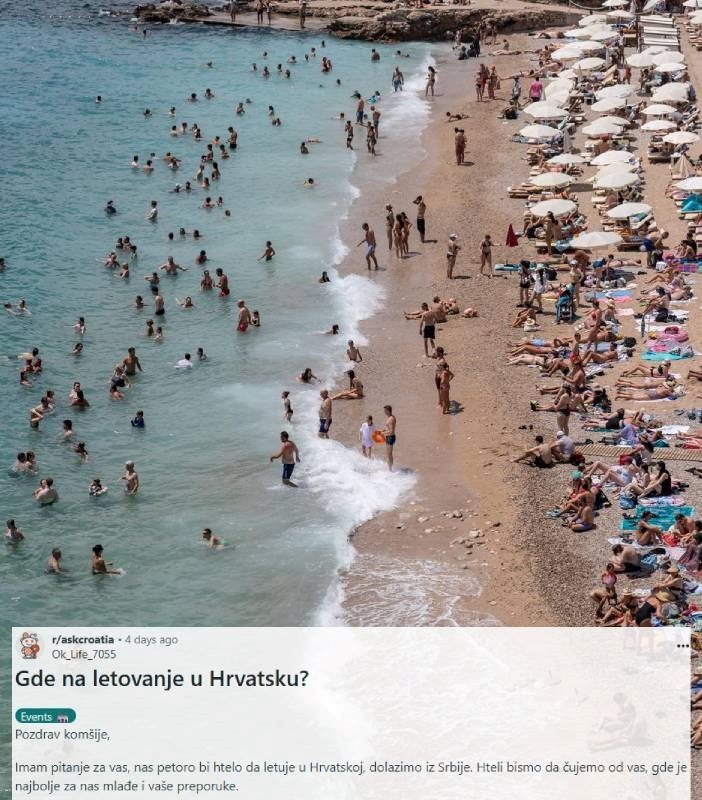 Srbi pitali Hrvate gdje je najbolje ljetovati u Hrvatskoj, nižu se odgovori