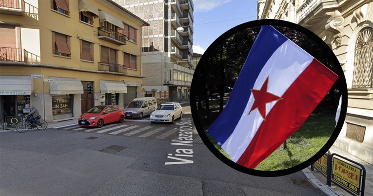 U centru talijanskog grada obješene jugoslavenske zastave