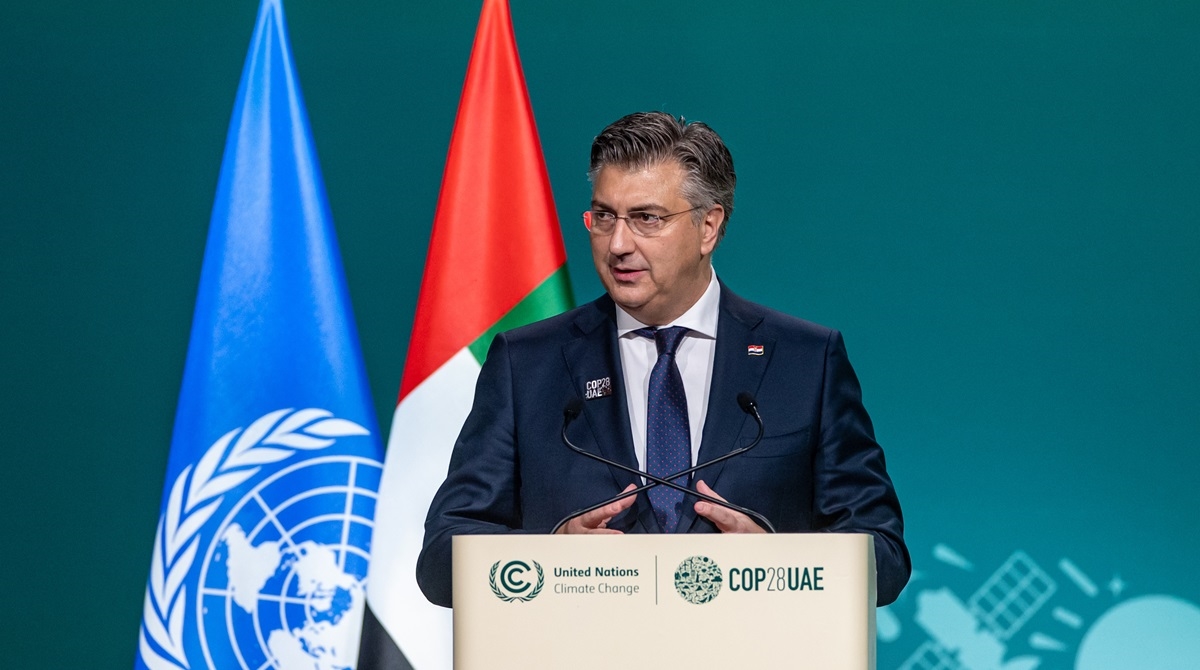 Plenković na COP28: Bogate države moraju učiniti više protiv klimatskih promjena