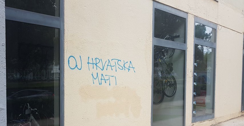 U Zadru uklonili pola grafita "Oj Hrvatska mati, Srbe ćemo klati"