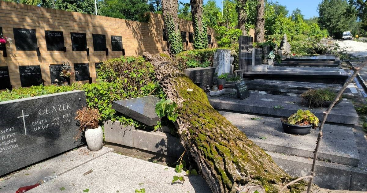 Grad Zagreb upozorava: Moguća nova oluja, izbjegavajte parkove i groblja