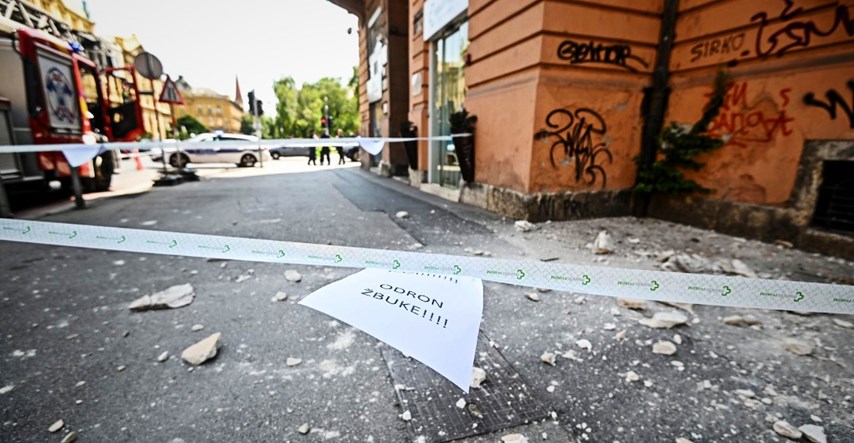 VIDEO Odlomio se komad fasade kod zagrebačkog HNK, oglasili se iz Grada