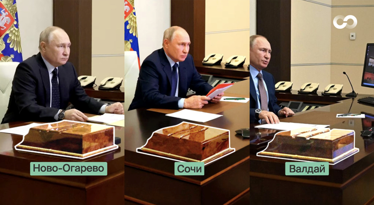 Putinova tajna skrovišta: Otkriveno da ruski predsjednik koristi tri ista ureda