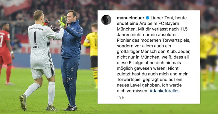 Neuer se oprostio od smijenjenog Hrvata: Bez tebe Bayern ne bi bio uspješan