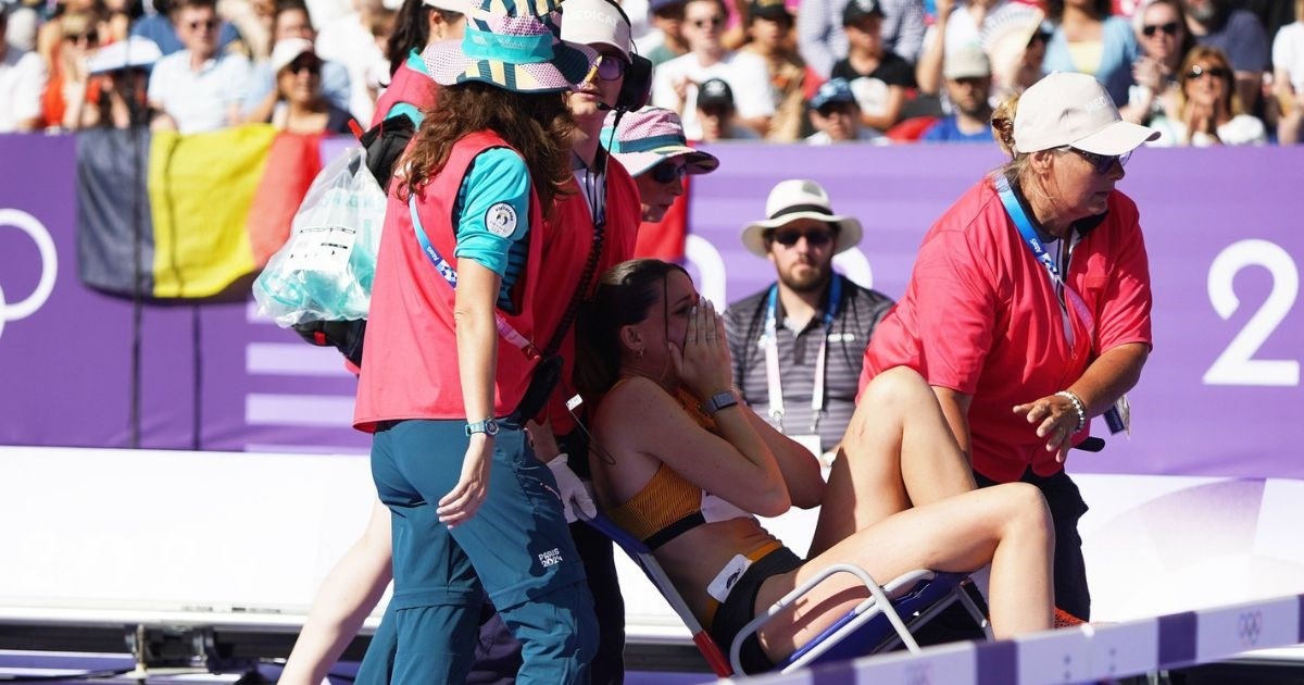 FOTO Njemačka olimpijka se teško ozlijedila na zagrijavanju
