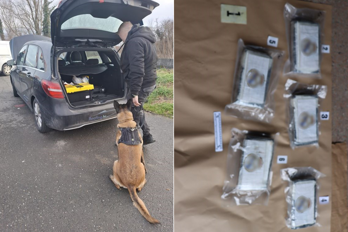 Policijski pas Rea pronašao gotovo 6 kg kokaina u Zagrebu