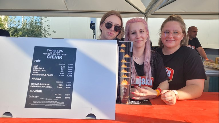 Cjenik s Hipodroma: Voda 5, gin tonic 8, energetska pločica 4 eura