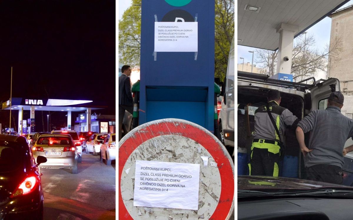 Gužve na pumpama, nestašica dizela i u Zagrebu. "Čovjek u Splitu točio bačvu po bačvu"