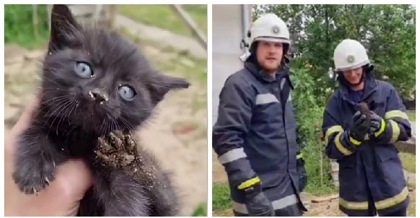 Vatrogasci iz Kneževih Vinograda spasili dvije male mačke iz dubokog bunara