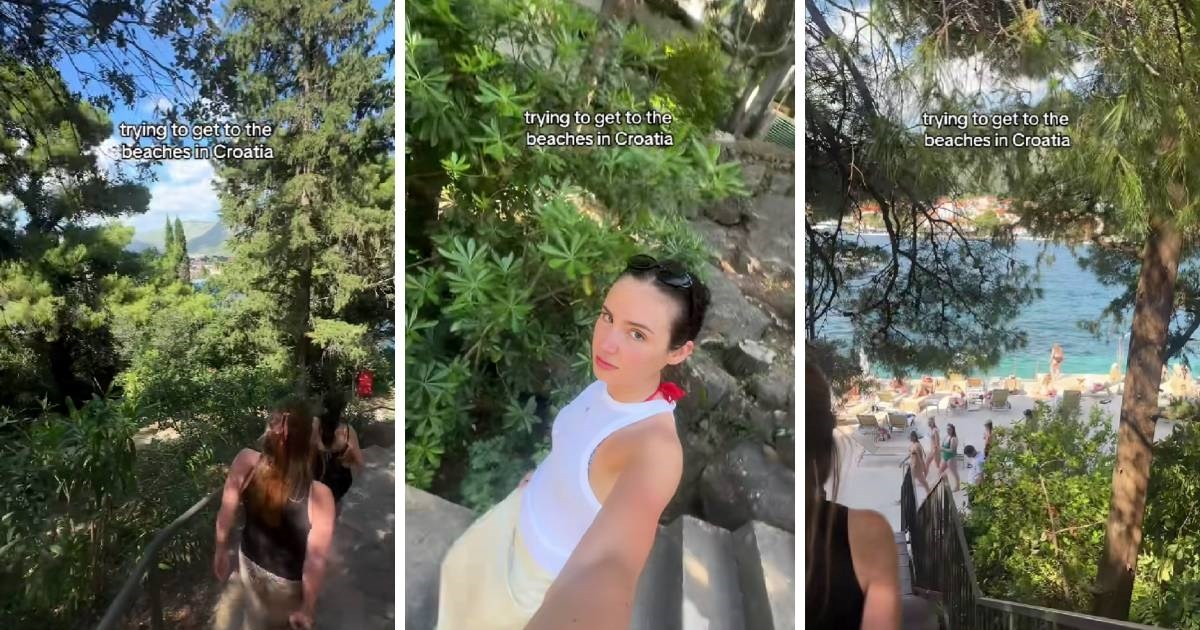 "Gdje je plaža?": Popularna tiktokerica pokazala kako izgleda put do mora u Hrvatskoj
