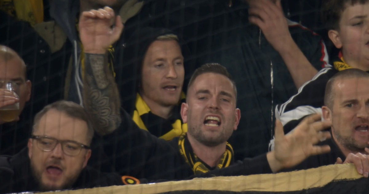 Marco Reus navijao na tribini s ultrasima Borrusije u Ligi prvaka