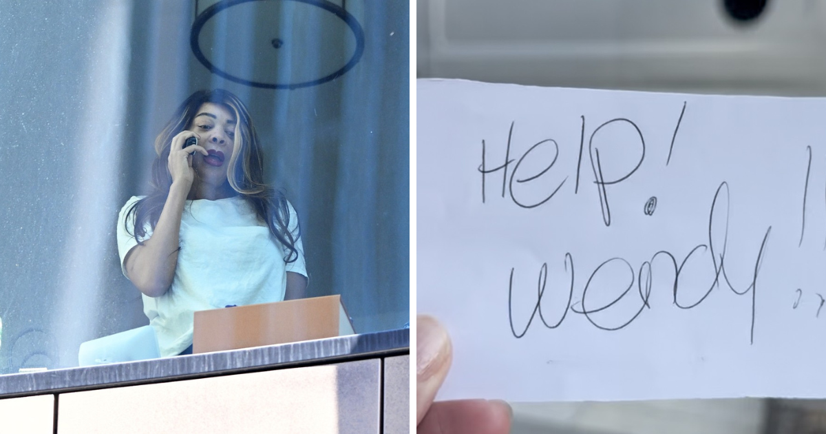 Wendy Williams kroz prozor tražila pomoć, držala papirić s porukom: "Upomoć"