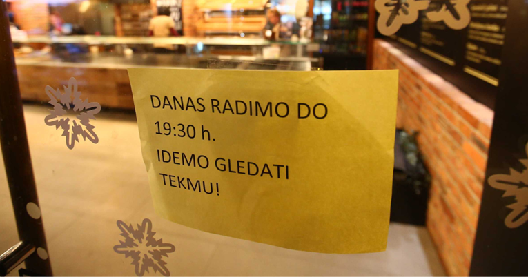 "Radimo do 19:30. Idemo gledati tekmu": Natpis na zagrebačkoj pekari je hit