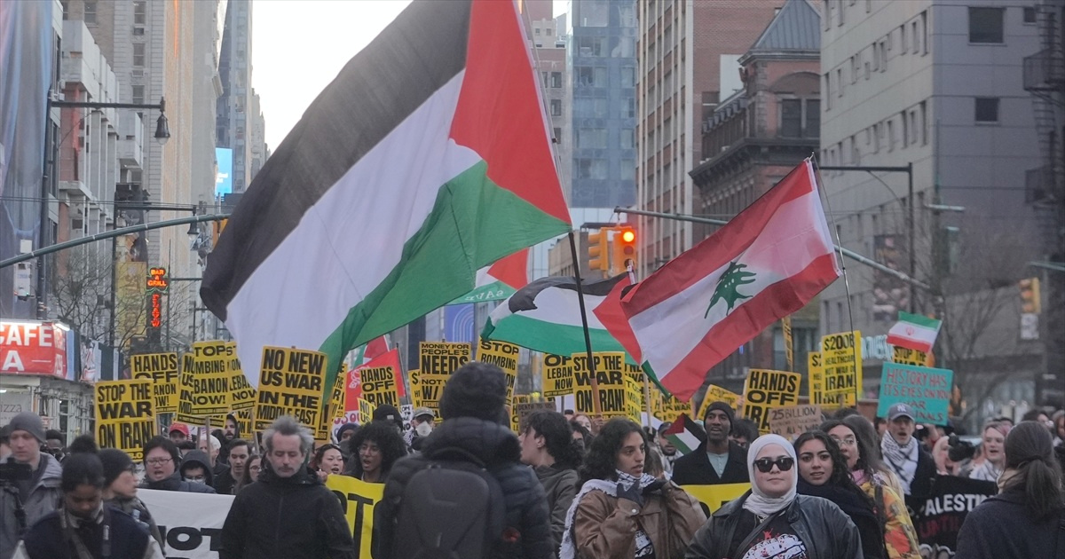 FOTO Prosvjed u New Yorku protiv napada na Libanon i Iran