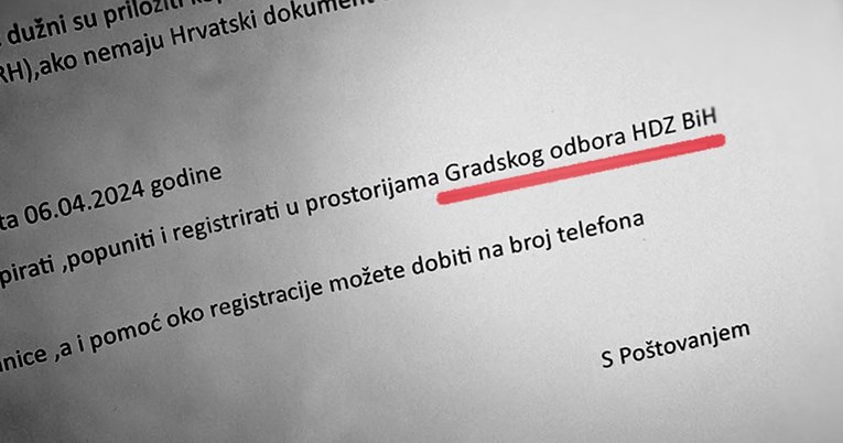 Gong: Mostarski HDZ birače za izbore u Hrvatskoj registrirao u svojim prostorijama