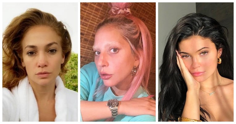 J.Lo, Lady Gaga, Kylie Jenner...Fotke otkrivaju kako slavne dame izgledaju bez šminke