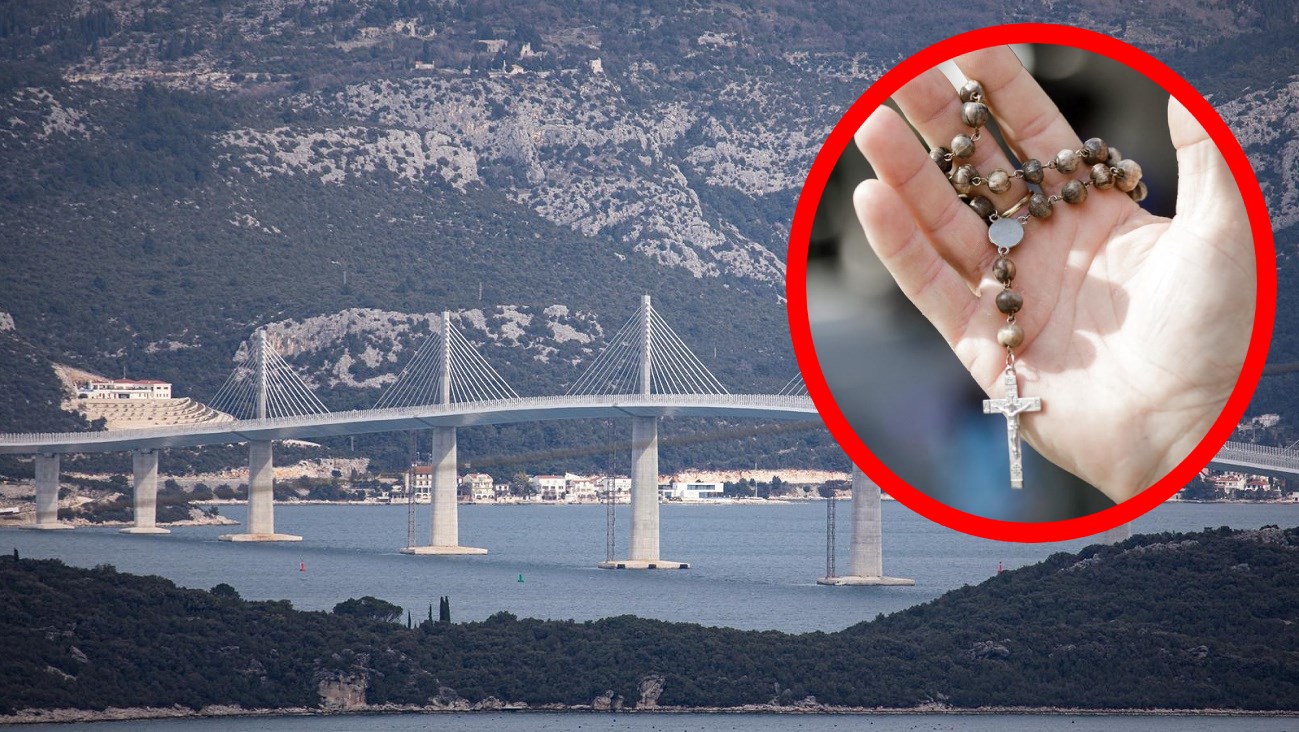 Inženjeri u Pelješki most ugradili krunicu