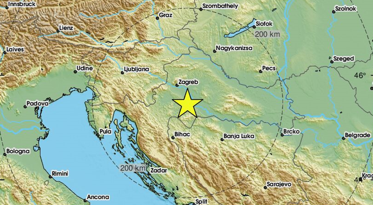 Potres 2.5 po Richteru kod Siska