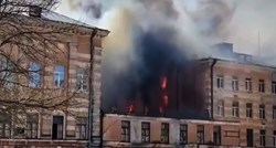 VIDEO Ogroman požar u ruskom vojnom institutu