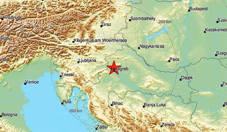 Novi slab potres od 1,3 po Richteru u Zagrebu