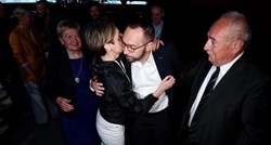 Tomašević nakon pobjede pred kamerama poljubio samozatajnu suprugu Ivu