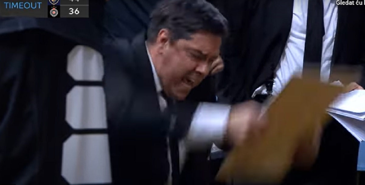 "Don't play individual, pi*ka vam materina!" urlao je trener Partizana i razbio tablu