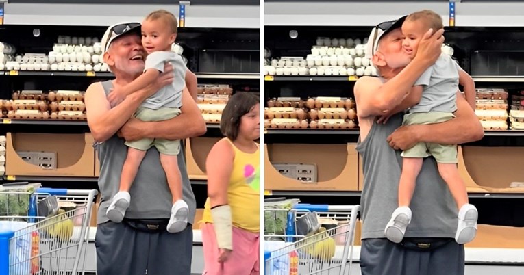 Dječak slučajno susreo djeda u trgovini, njegova reakcija dirnula milijune