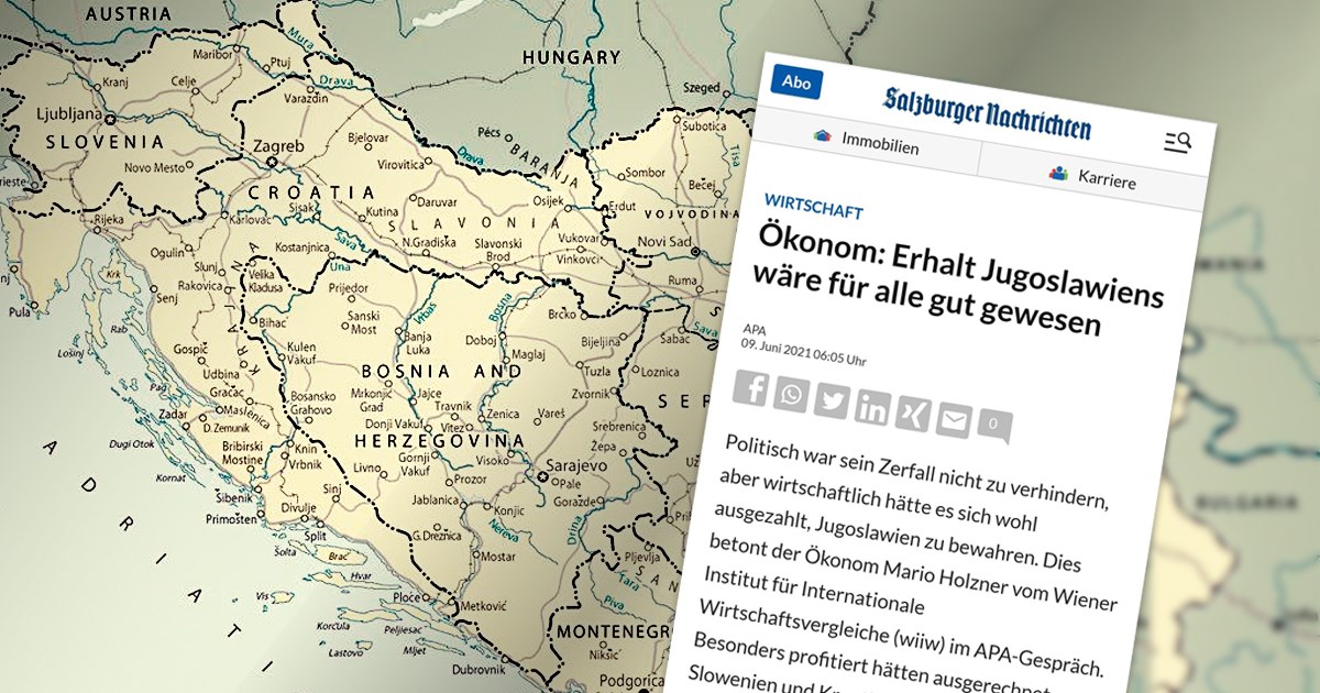 Bečki ekonomist: Očuvanje Jugoslavije bi se svima ekonomski isplatilo