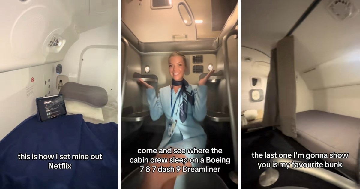 Stjuardesa pokazala tajnu prostoriju za odmor putnika. Nekima je grozna, drugima top
