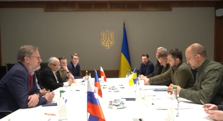 Zelenskij se u Kijevu sreo s premijerima Češke, Poljske i Slovenije, objavljen video
