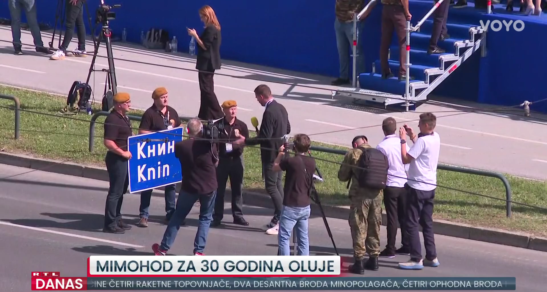 Pume na mimohod donijele originalnu ploču iz Knina: "Naši dečki su je skinuli"