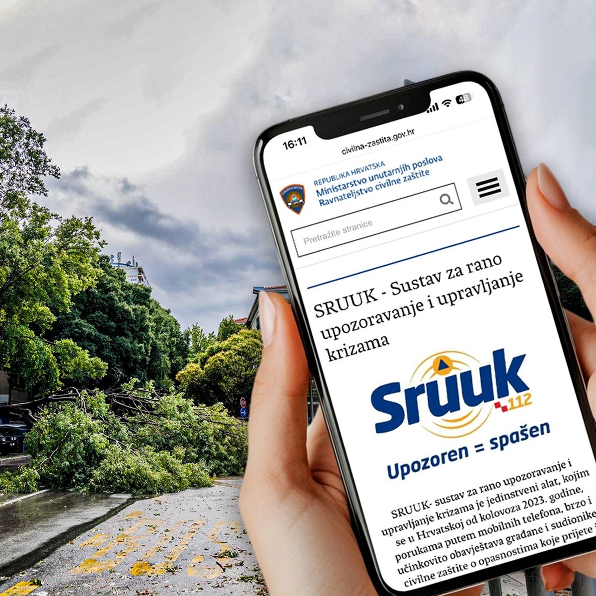 SRUUK, plaćen 8.4 milijuna eura, nije upozorio na nevrijeme u Splitu. Zašto?