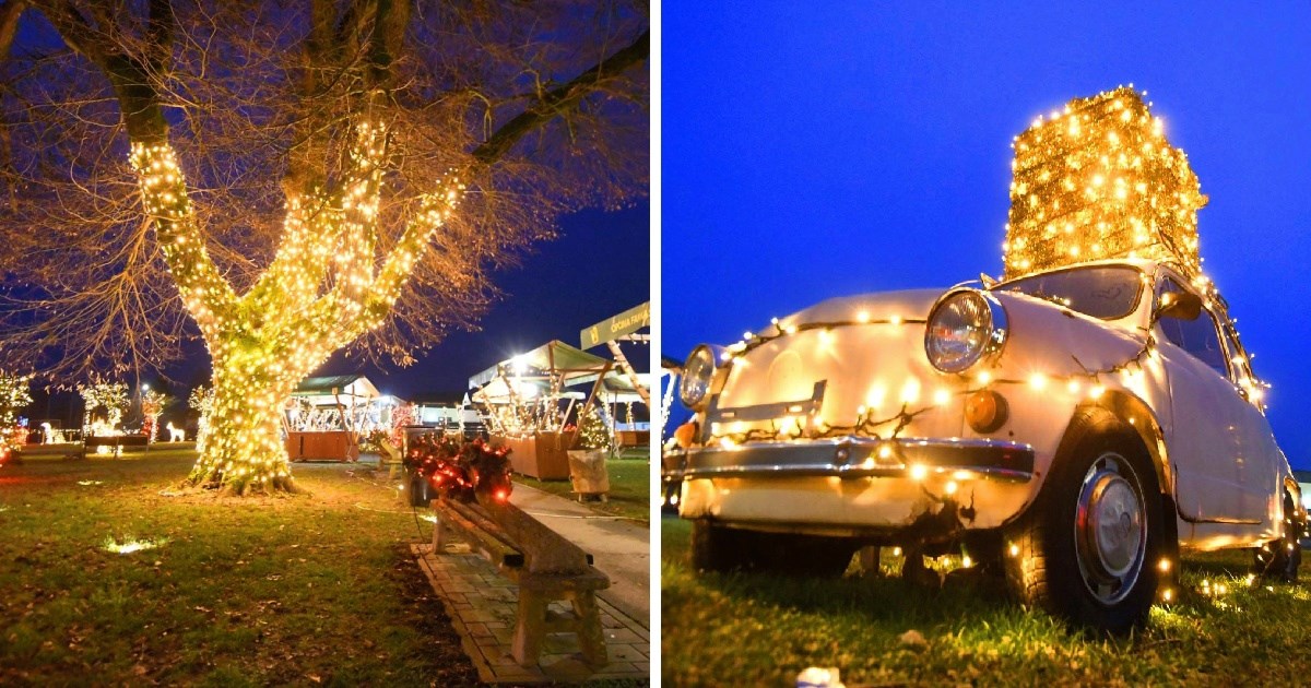 FOTO Pogledajte adventsku čaroliju u Farkaševcu. Lampicama je ukrašen i Fićo