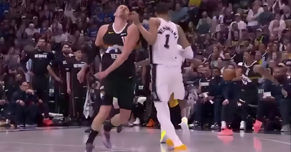 VIDEO Wembanyama udario Jokića u lice i srušio ga na pod. Suci nisu reagirali