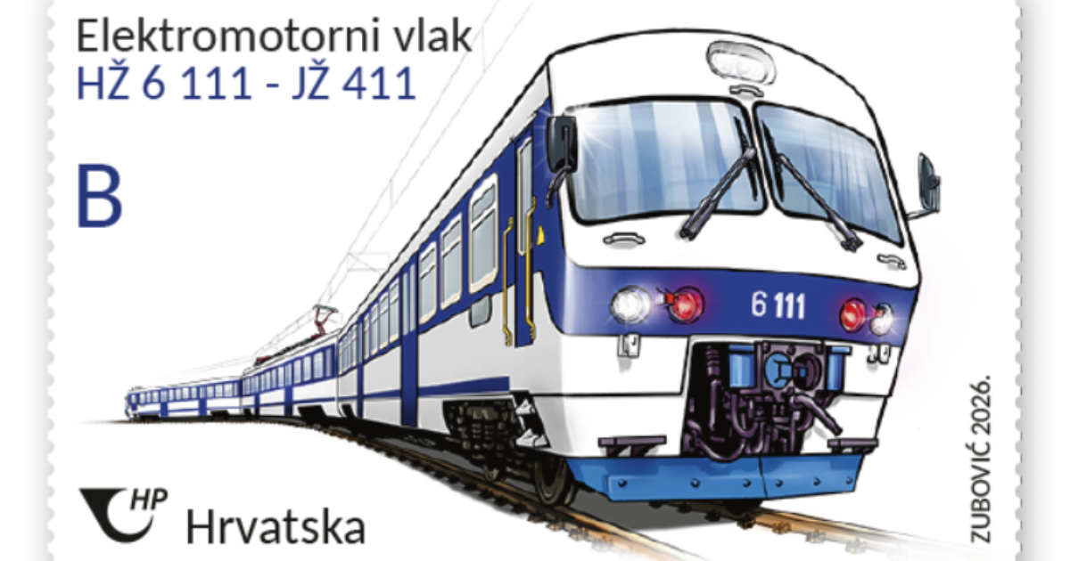 Hrvatska pošta predstavila nove marke s motivima vlakova i lokomotiva