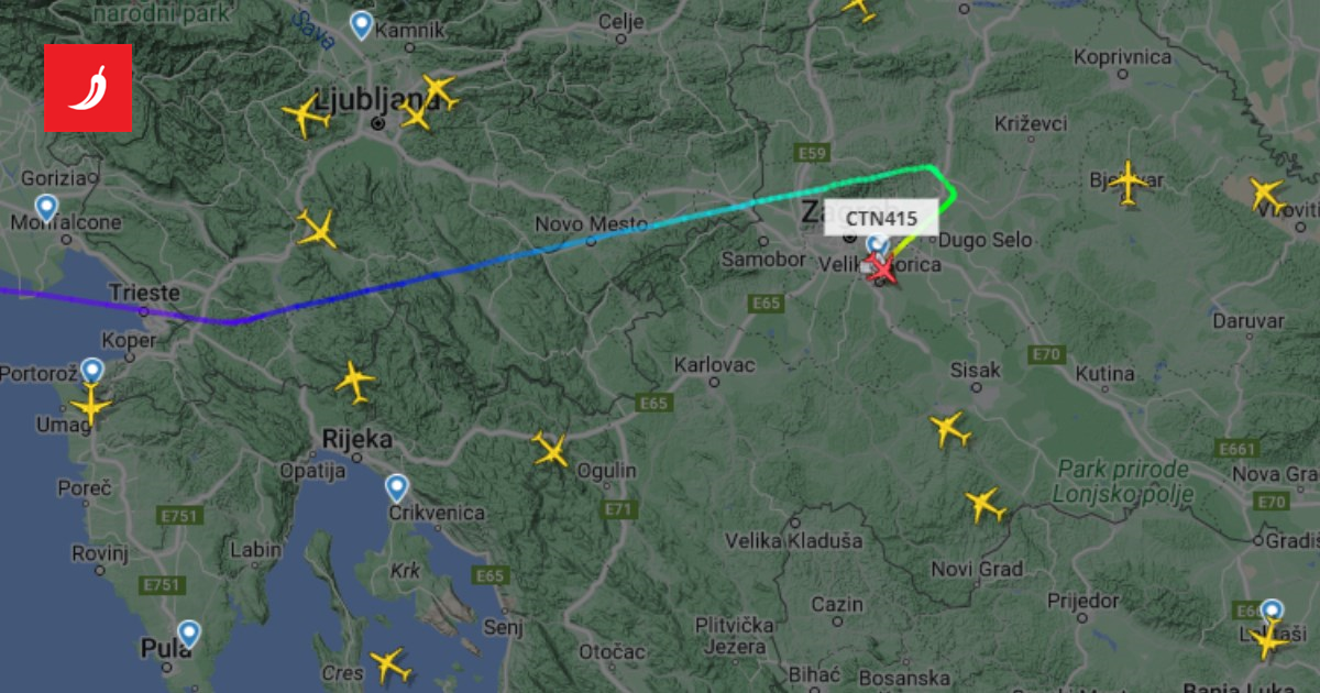 Avion na letu iz Britanije za Tursku prisilno sleto u Zagrebu