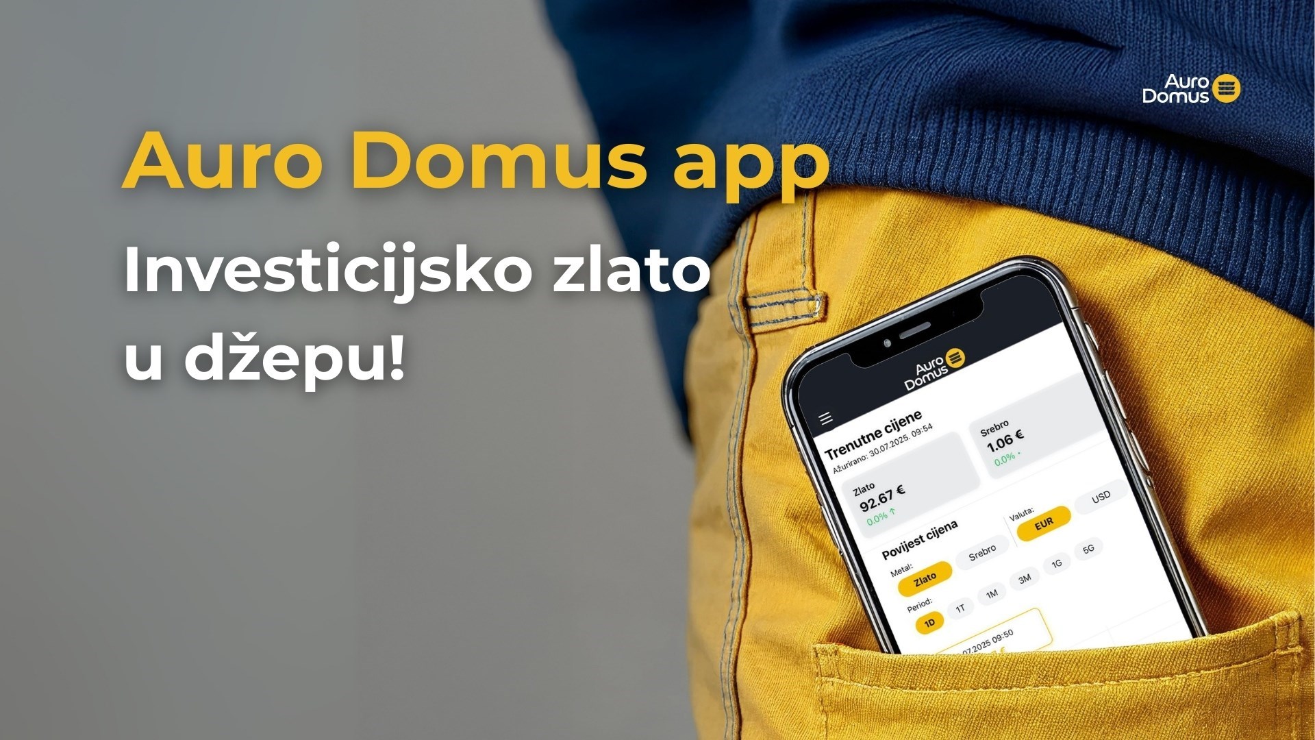Skinite besplatnu aplikaciju Auro Domus Portfolio i držite ulaganja pod kontrolom