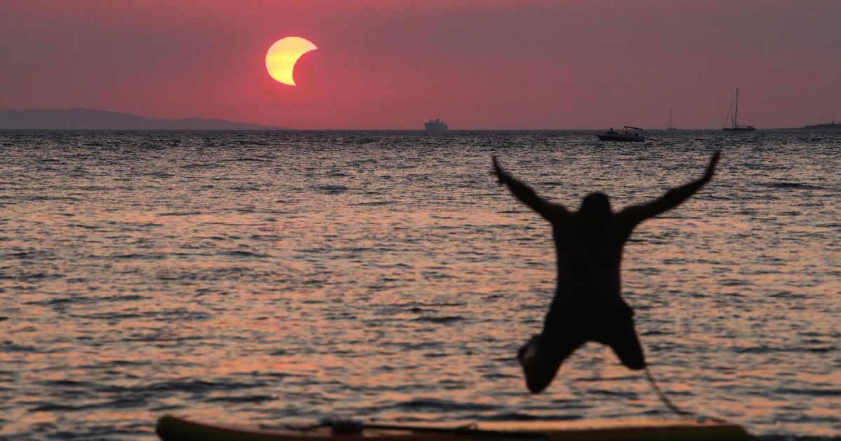 FOTO Pogledajte kako je pomrčina Sunca izgledala iz Vele Luke