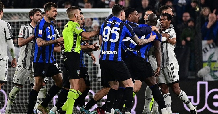 Pogledajte kaos nakon polufinala talijanskog kupa između Juventusa i Intera