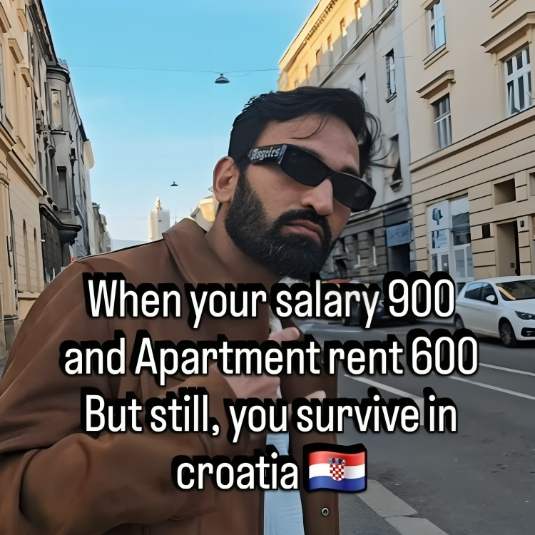 Indijac nasmijao Hrvate videom: "Kad ti je plaća 900 €, a najamnina stana 600 €..."