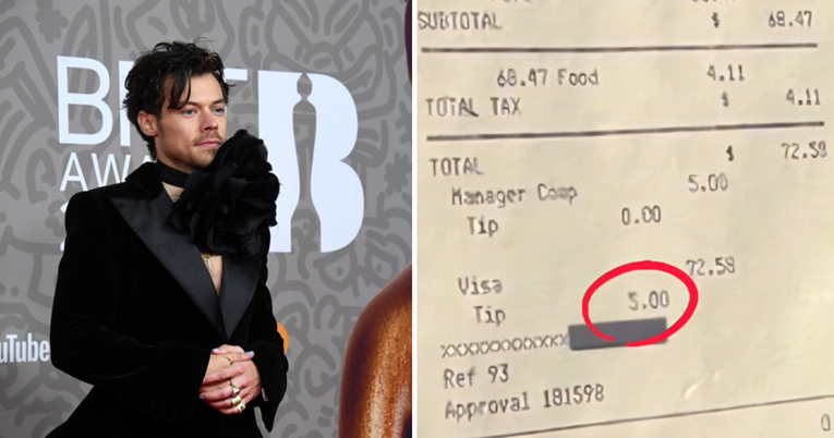 Osvanuo račun Harryja Stylesa iz restorana, mnogi ga prozivaju zbog "male" napojnice